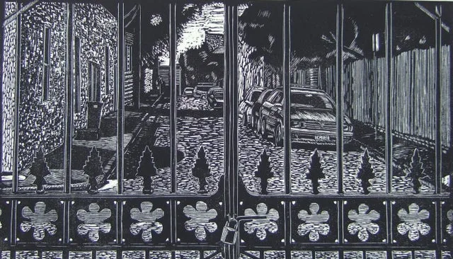 Camperdown, original lino prints