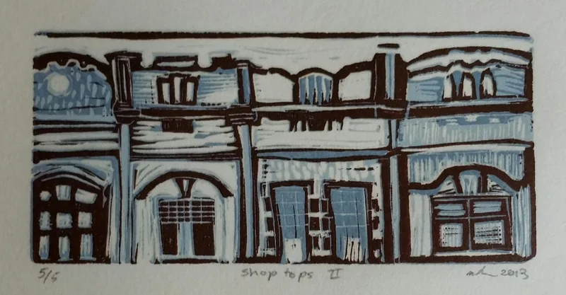 Enmore, original lino prints
