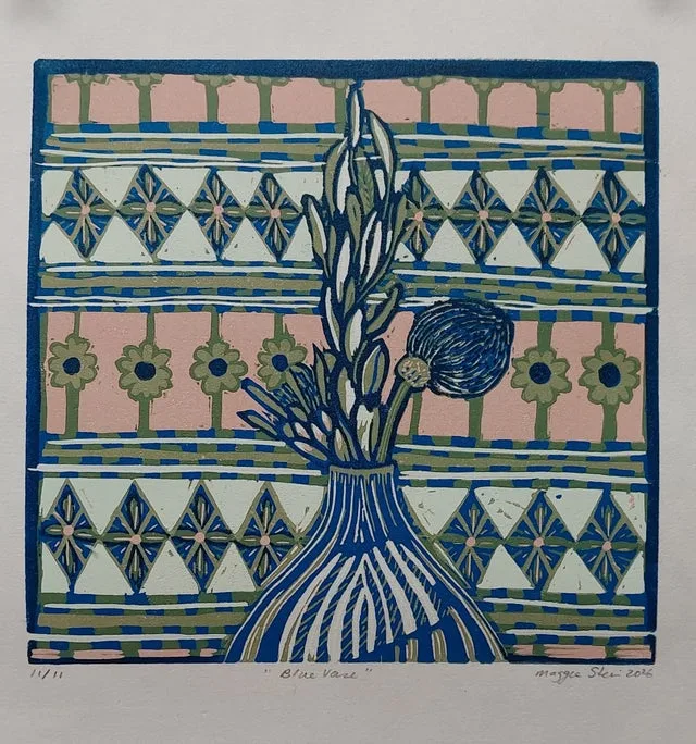Still Life. original lino prints