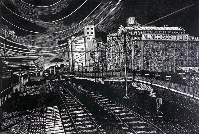 Summer Hill, original lino prints